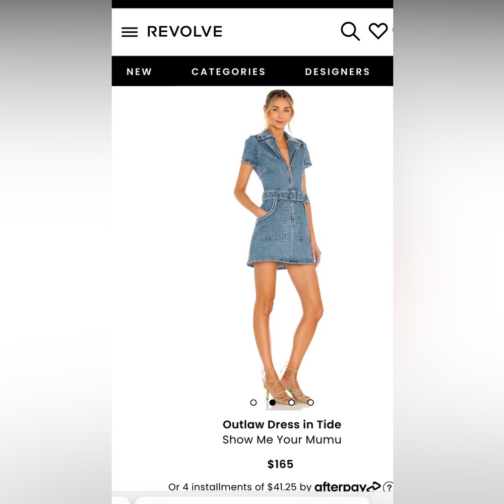 Jean dress. Worn once. Perfect condition